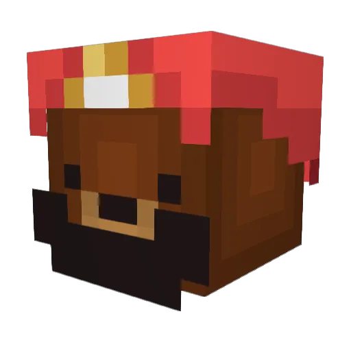 Conzepus Minecraft avatar head, 3D render