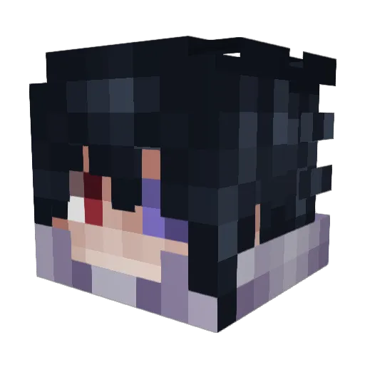 ConzyR6 Minecraft avatar head, 3D render