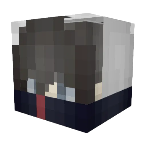CooRara Minecraft avatar head, 3D render