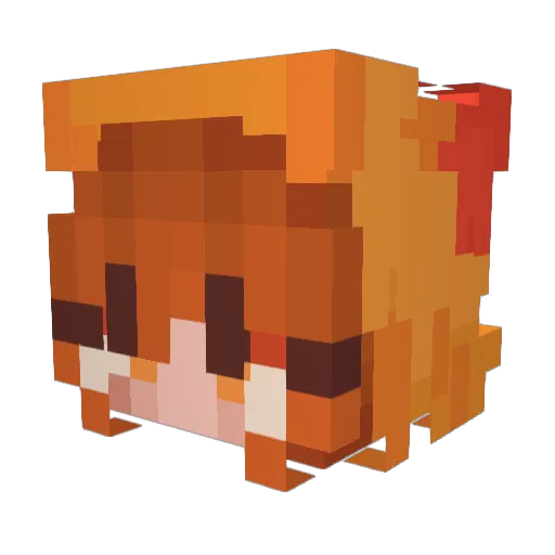 Coochieman24 Minecraft avatar head, 3D render