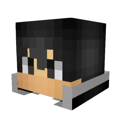 CoochimanX Minecraft avatar head, 3D render