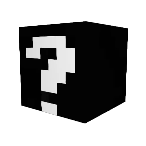 Coocked Minecraft avatar head, 3D render