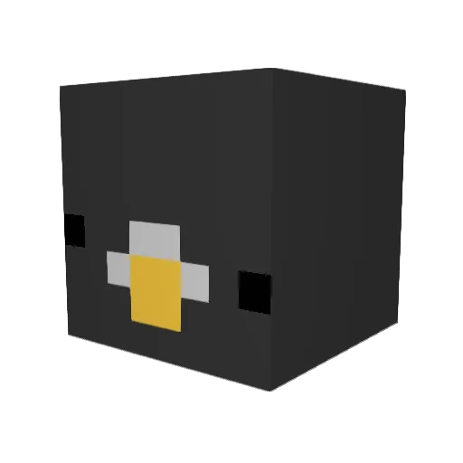 CooingDiamond Minecraft avatar head, 3D render