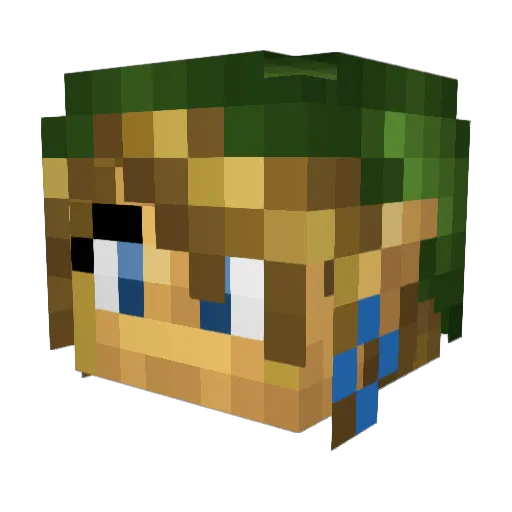 Cook1999 Minecraft avatar head, 3D render
