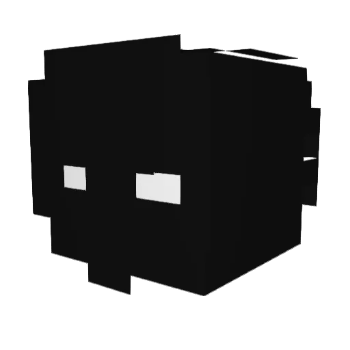CookClick Minecraft avatar head, 3D render