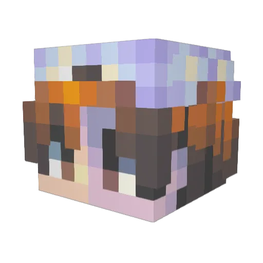 CookNutt Minecraft avatar head, 3D render
