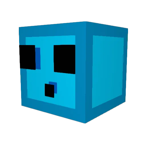 CookedCrab2 Minecraft avatar head, 3D render