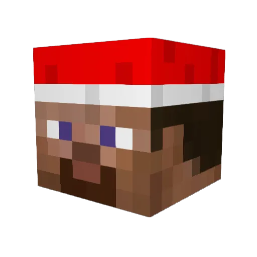 CookedCrocodile Minecraft avatar head, 3D render