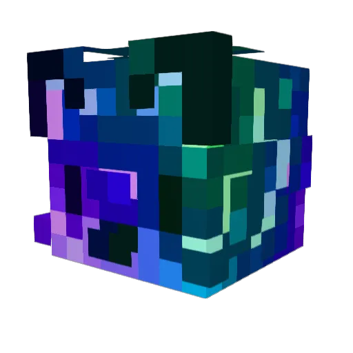 CookedLad Minecraft avatar head, 3D render