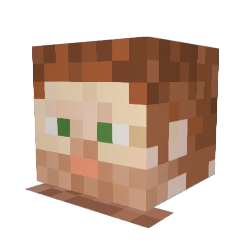 Cooked_T_Bone Minecraft avatar head, 3D render
