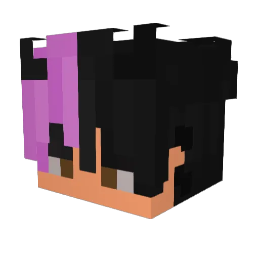 Cookedbac0nTV Minecraft avatar head, 3D render