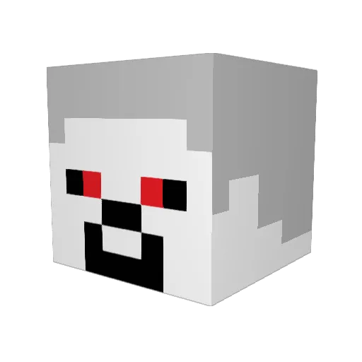 Cookery Minecraft avatar head, 3D render