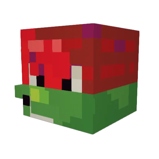 CookiLemon Minecraft avatar head, 3D render