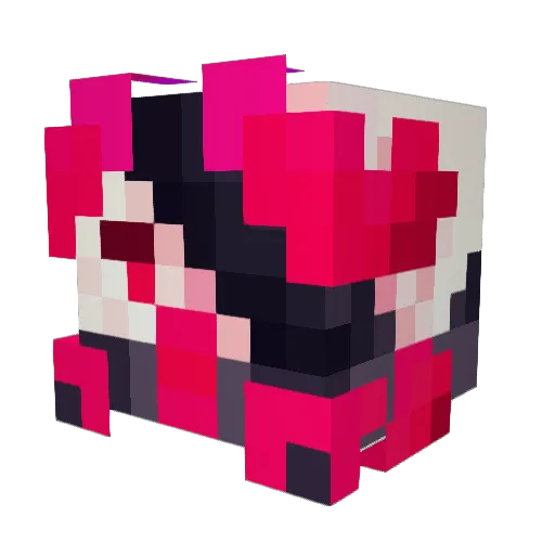 CookiTheCat Minecraft avatar head, 3D render