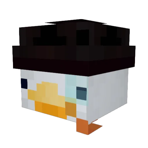Cooki_killer Minecraft avatar head, 3D render