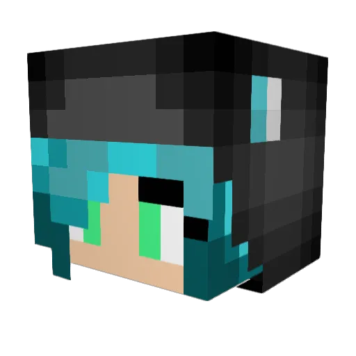 Cookie0919 Minecraft avatar head, 3D render