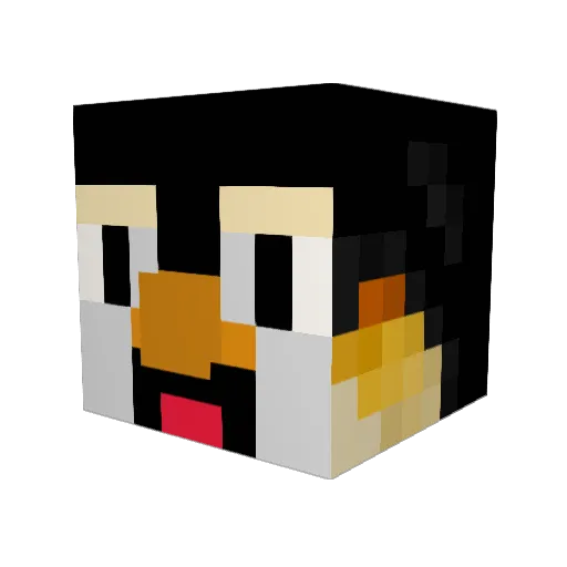 Cookie1010101 Minecraft avatar head, 3D render
