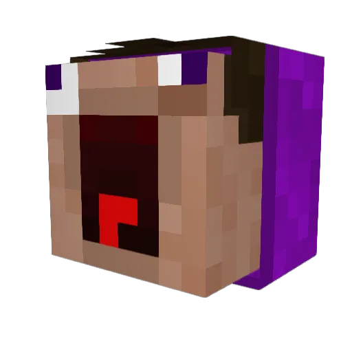 Cookie2005 Minecraft avatar head, 3D render