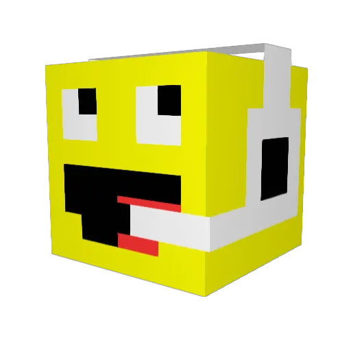 Cookie2400 Minecraft avatar head, 3D render
