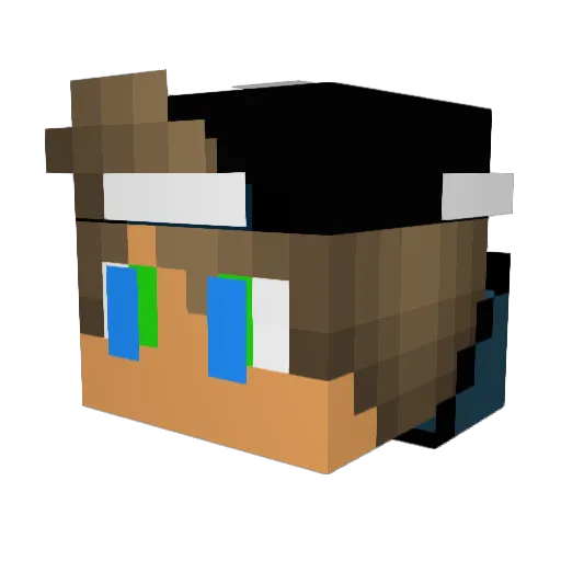 Cookie2401 Minecraft avatar head, 3D render