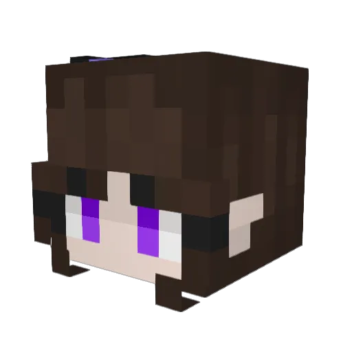Cookie4Lifexx Minecraft avatar head, 3D render