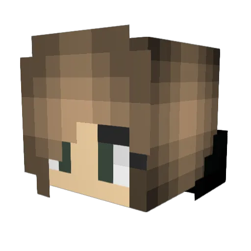 Cookie5171 Minecraft avatar head, 3D render