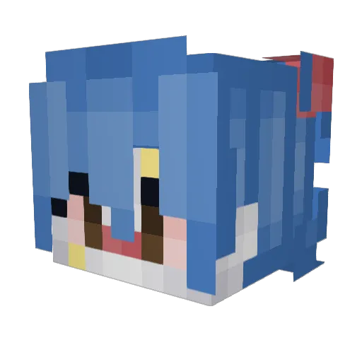 Cookie939 Minecraft avatar head, 3D render