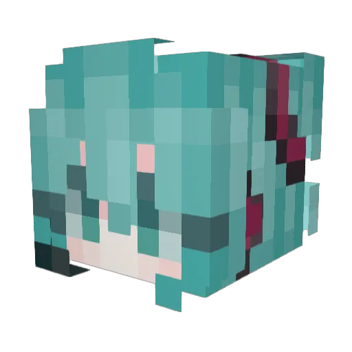 CookieBVM Minecraft avatar head, 3D render