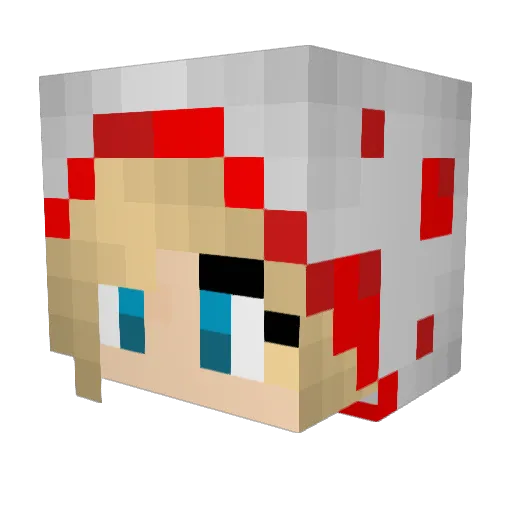 CookieBoo07 Minecraft avatar head, 3D render