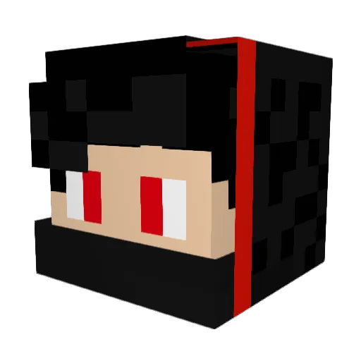CookieBoss22 Minecraft avatar head, 3D render