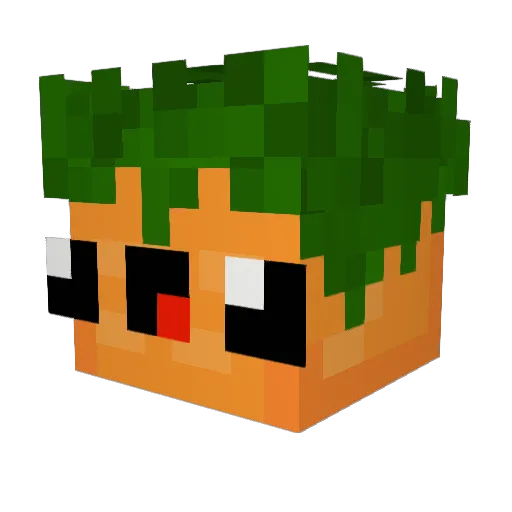 CookieBuddies Minecraft avatar head, 3D render