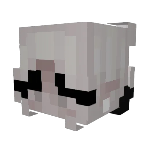 CookieCat468 Minecraft avatar head, 3D render