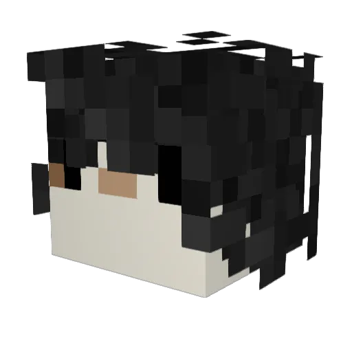 CookieCrabb Minecraft avatar head, 3D render