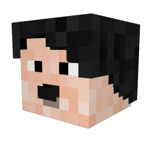 CookieCrisp03 Minecraft avatar head, 3D render