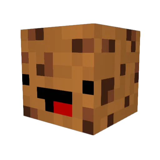 CookieCrispCam Minecraft avatar head, 3D render