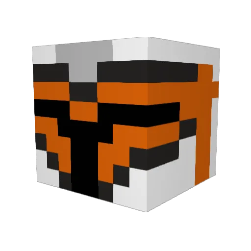 CookieDePP Minecraft avatar head, 3D render