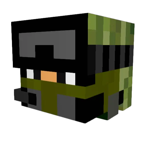 CookieGio Minecraft avatar head, 3D render