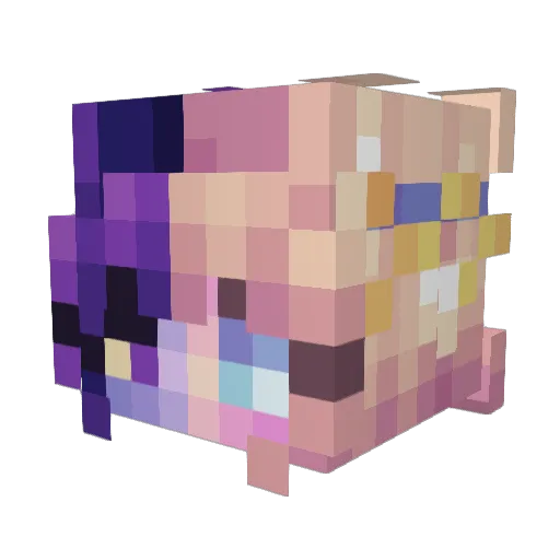 CookieHD3000 Minecraft avatar head, 3D render