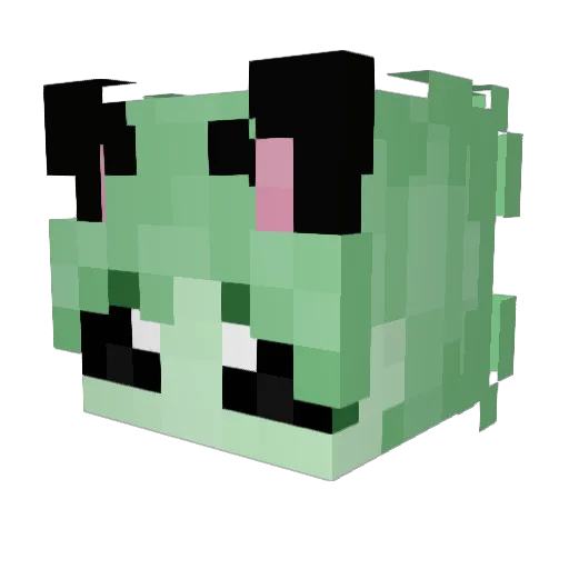 CookieIsYT Minecraft avatar head, 3D render