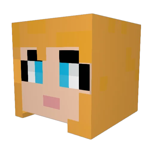 CookieKoala15 Minecraft avatar head, 3D render