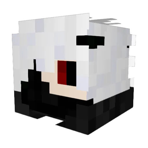 CookieLuki Minecraft avatar head, 3D render