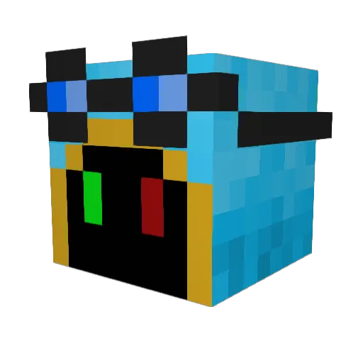 CookieMage27 Minecraft avatar head, 3D render