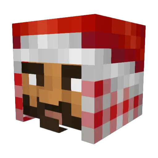 CookieMan76 Minecraft avatar head, 3D render