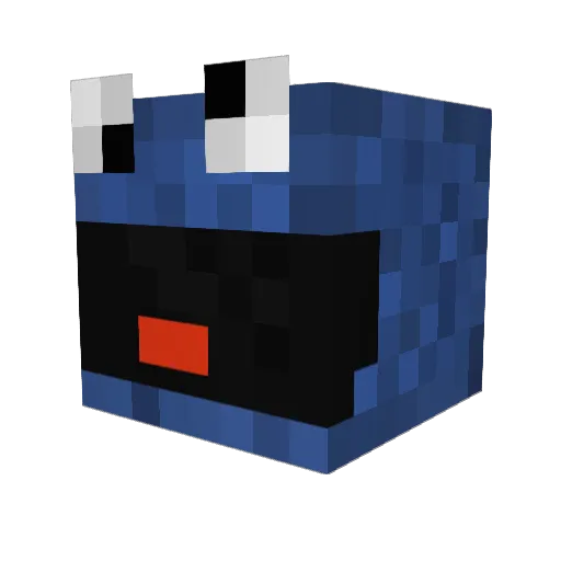 CookieMobster722 Minecraft avatar head, 3D render