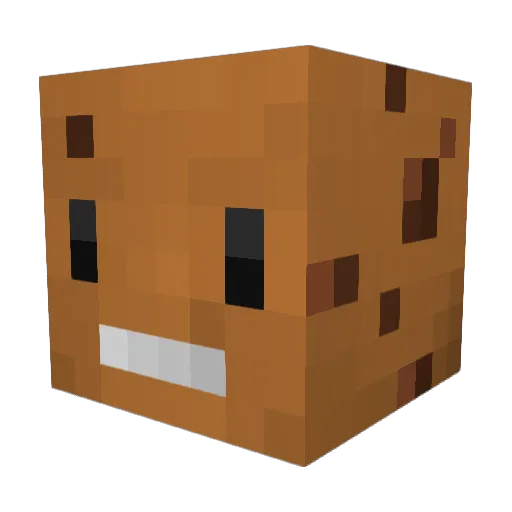 CookieOrbitz Minecraft avatar head, 3D render