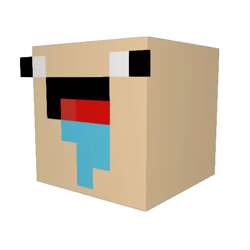 CookieSandwich3 Minecraft avatar head, 3D render