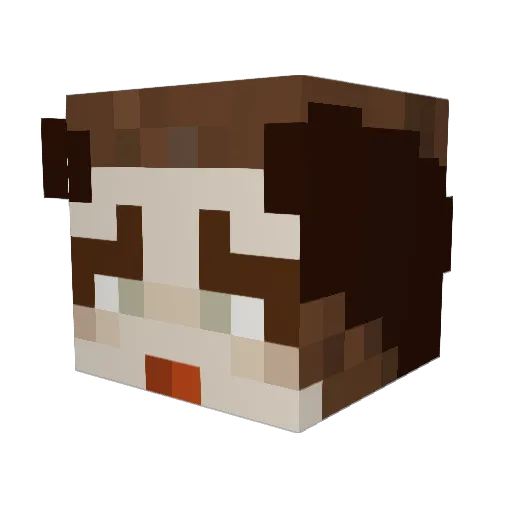 CookieWitch719 Minecraft avatar head, 3D render