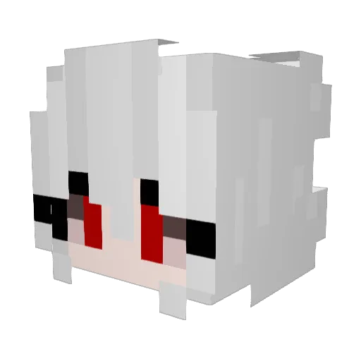 Cookie_2002 Minecraft avatar head, 3D render