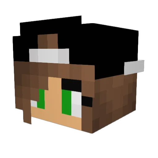 Cookie_Budder Minecraft avatar head, 3D render