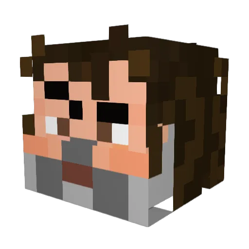 Cookie_Bunnie Minecraft avatar head, 3D render